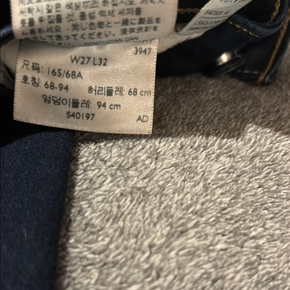 Levi's Dark Blue Straight Leg Women's Jeans - Picture 2 of 4